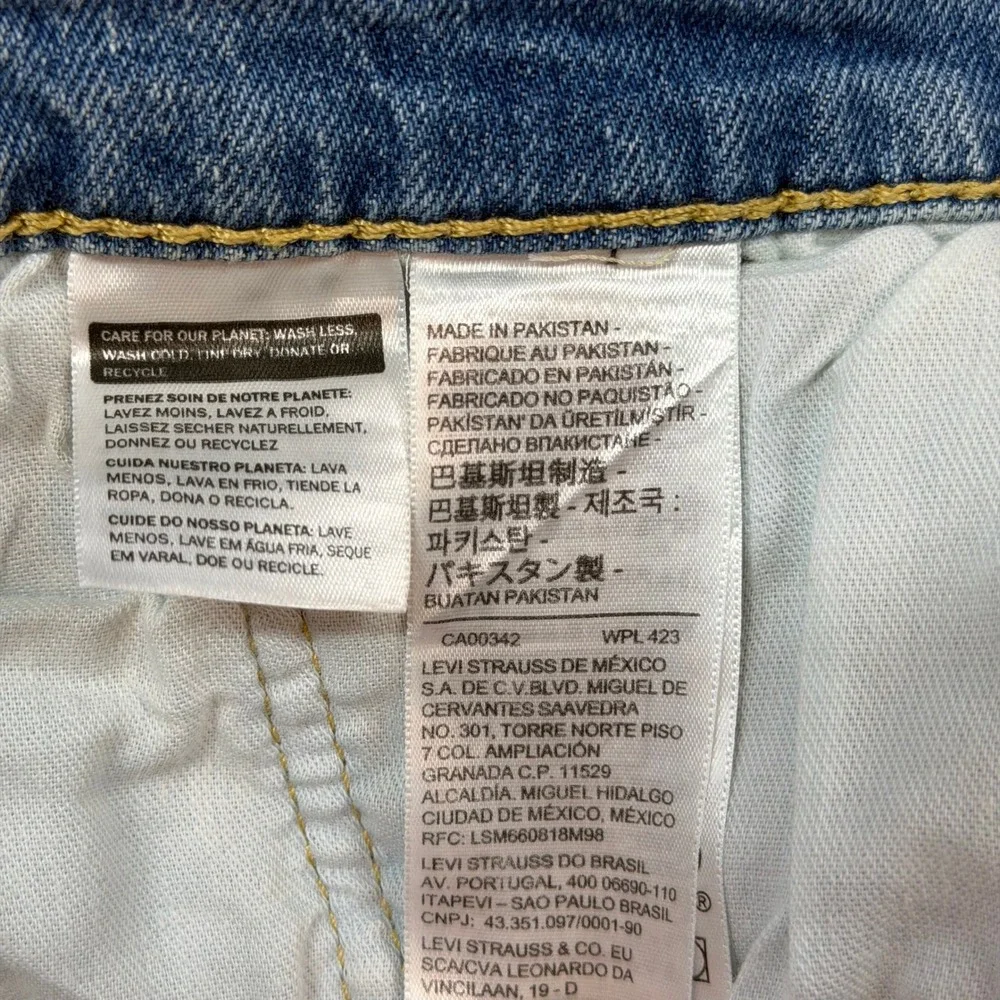 Levi's 502 Regular Taper Mens W36‎ L34 Blue Good Medium Wash Denim Jeans